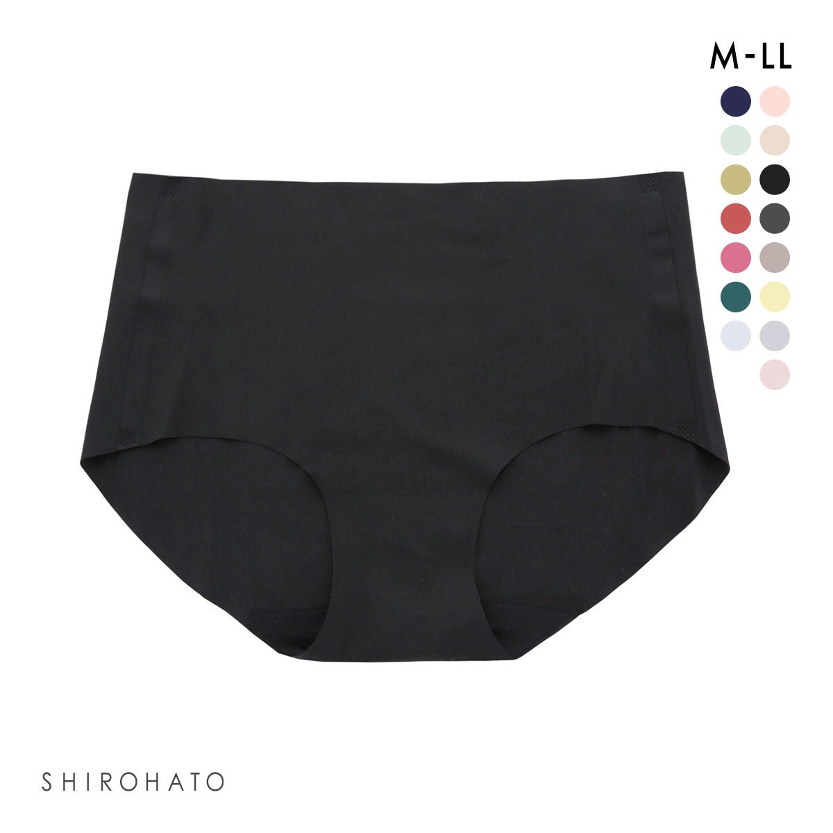レディース シームレス ボクサー 無地 単品(BK-ブラック-M)