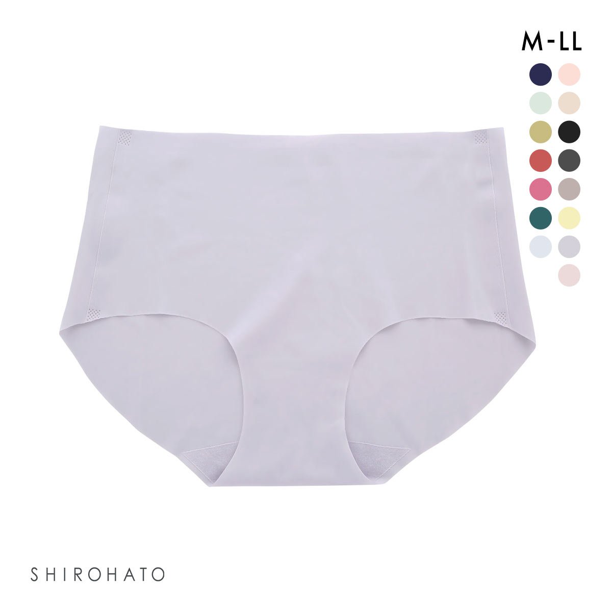 レディース シームレス ボクサー 無地 単品(LV-ラベンダー-M)