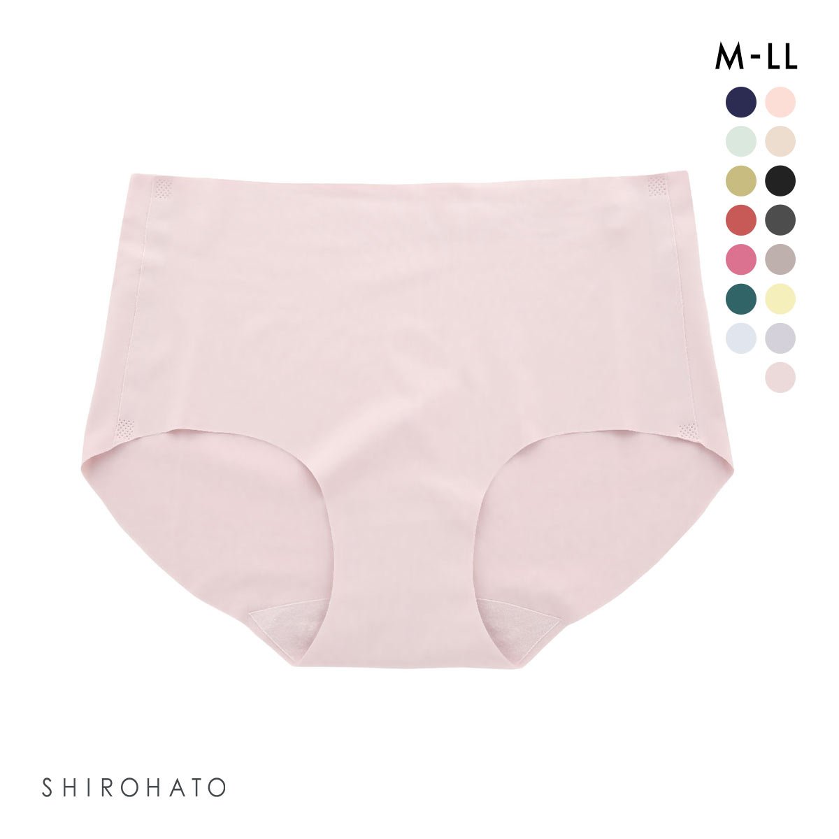 レディース シームレス ボクサー 無地 単品(SB-ストロベリー-M)