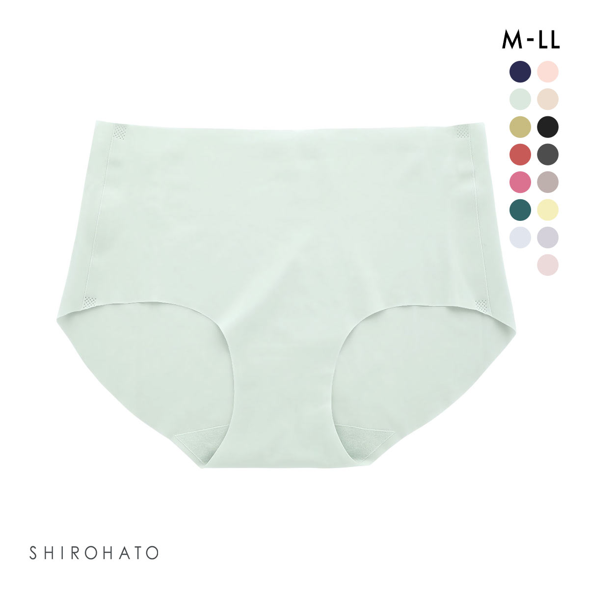 レディース シームレス ボクサー 無地 単品(MS-モスグリーン-M)