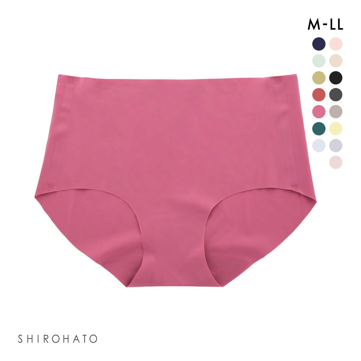 レディース シームレス ボクサー 無地 単品(WI-ワイン-M)