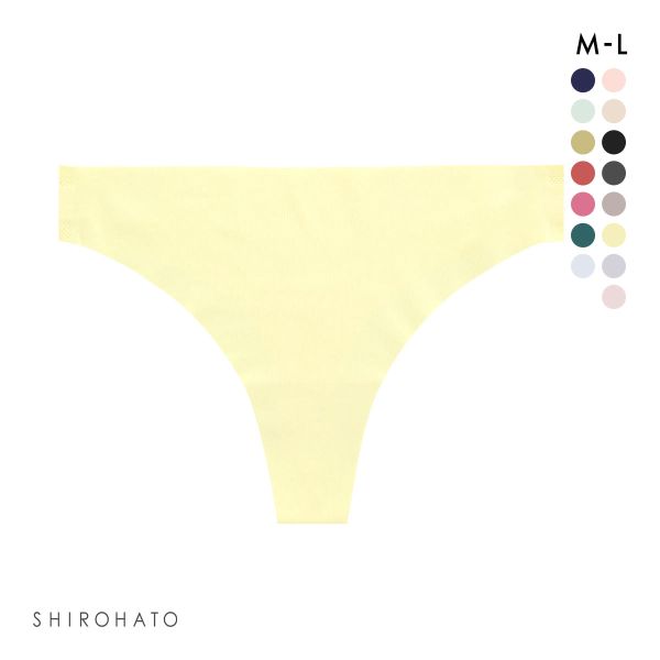 レディース シームレス ショーツ 無地 Tバック 単品