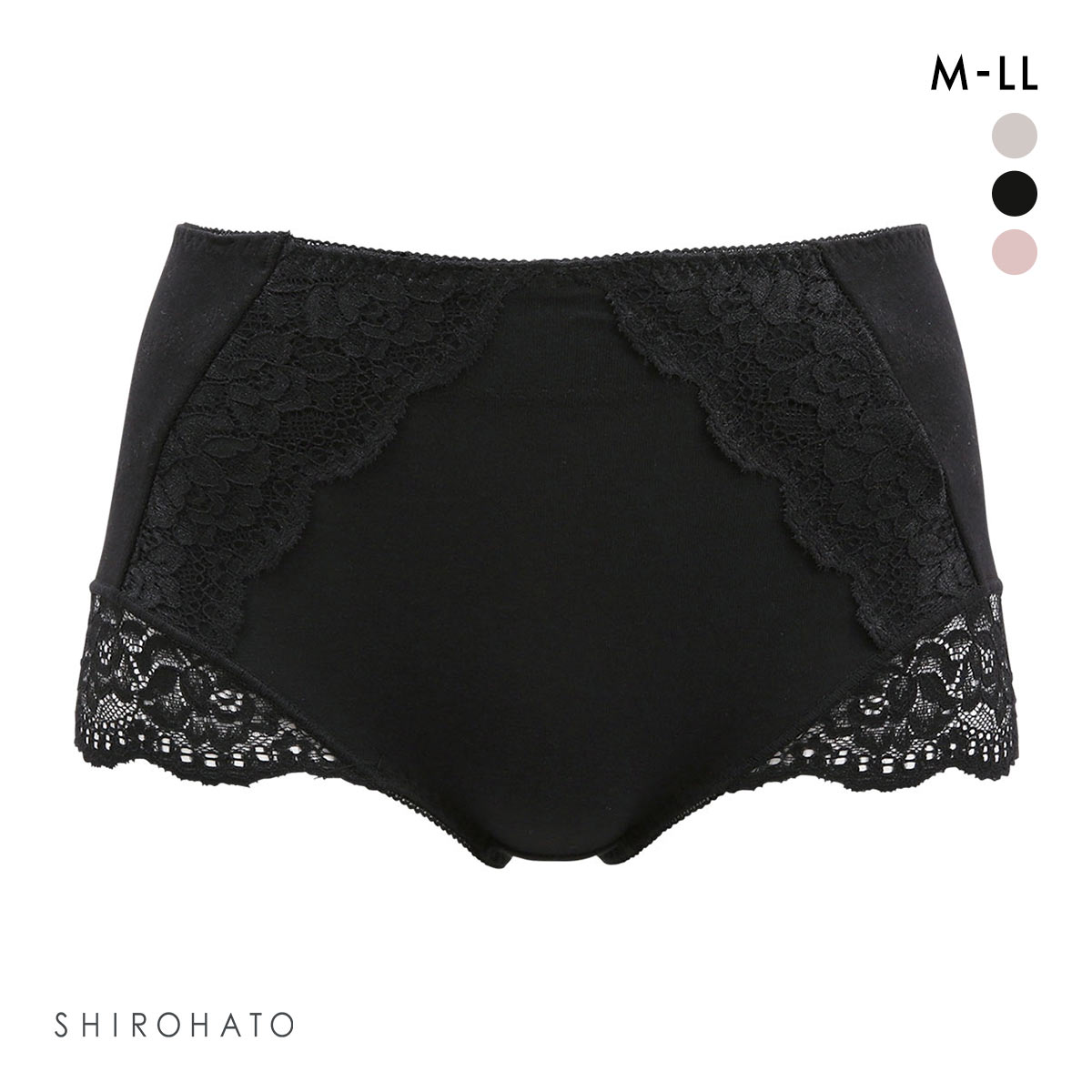 レディース ショート丈 やみつき ショーツガードル ショートタイプ(BK-ブラック-M)