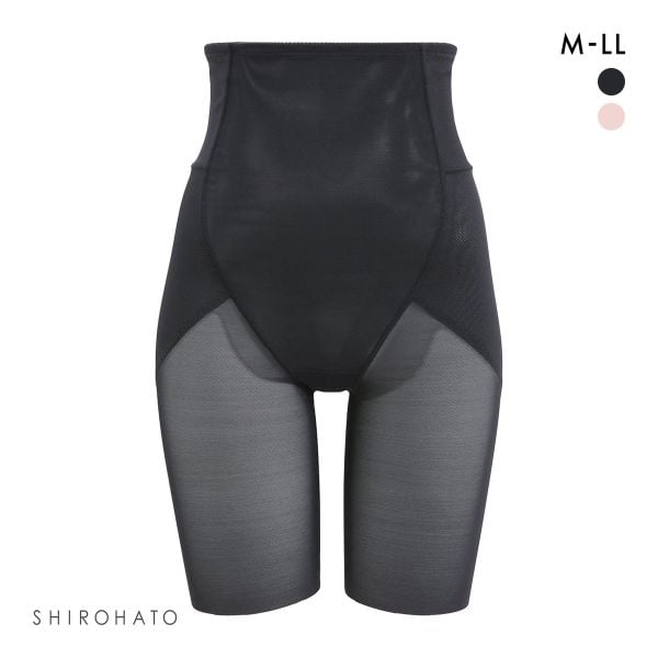 くびれジェンヌ スーパーハイウエスト ロングガードル M L LL ハード ミディアム くびれ ウエスト シェイプアップ 着やせ 細見え