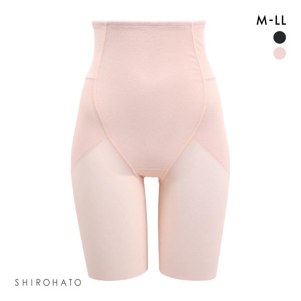 くびれジェンヌ スーパーハイウエスト ロングガードル M L LL ハード ミディアム くびれ ウエスト シェイプアップ 着やせ 細見え