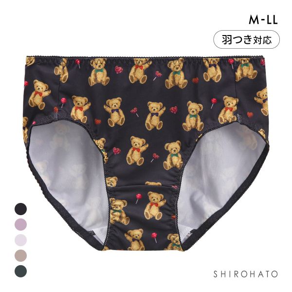 のびのび2WAY プリント サニタリーショーツ 羽根つき対応 M-LL やや深ばき すっぽり ノーマル スタンダード