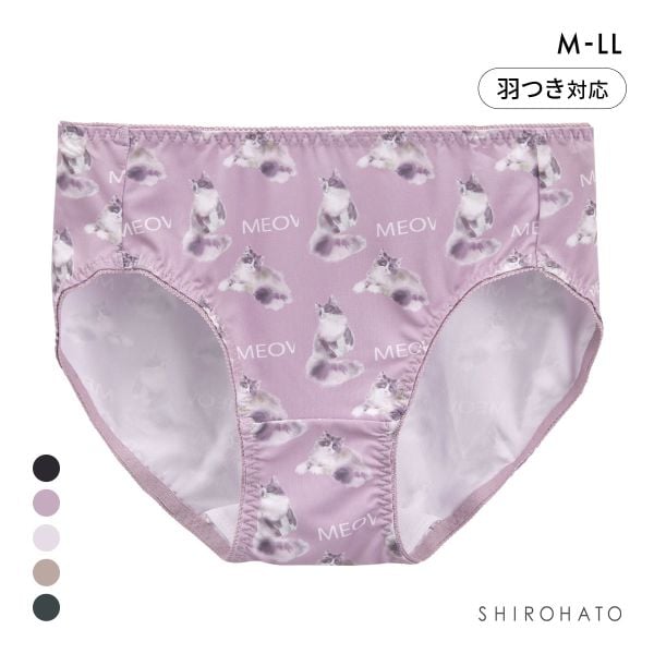 のびのび2WAY プリント サニタリーショーツ 羽根つき対応 M-LL やや深ばき すっぽり ノーマル スタンダード