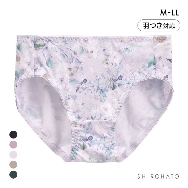 のびのび2WAY プリント サニタリーショーツ 羽根つき対応 M-LL やや深ばき すっぽり ノーマル スタンダード
