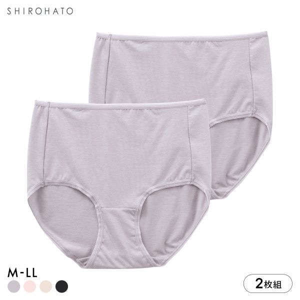 特価 綿混ショーツ 2枚組 お得2枚セット レディース 深ばき すっぽり ノーマル スタンダード 大きいサイズ