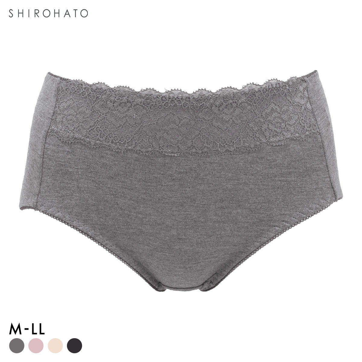 在庫限り お買い得 ソフト補正 レーヨン混ショーツ M L LL おしりすっぽり ノーマル スタンダード ショートガードル ハイウエスト(DGY-濃グレー-M)