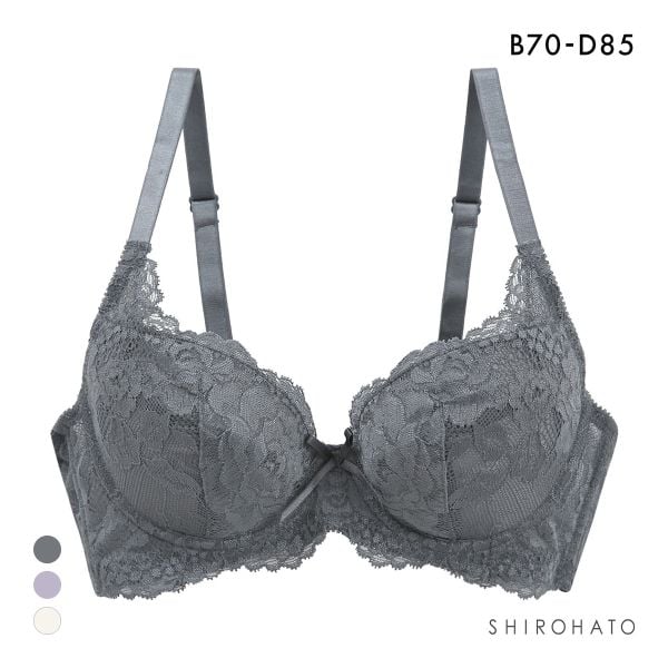 育乳脇高設計 美胸をつくりキープするブラ ブラジャー BCD70-85 補正 4枚接ぎ ソフトワイヤー 大きいサイズ グラマーサイズ ふっくら 谷間