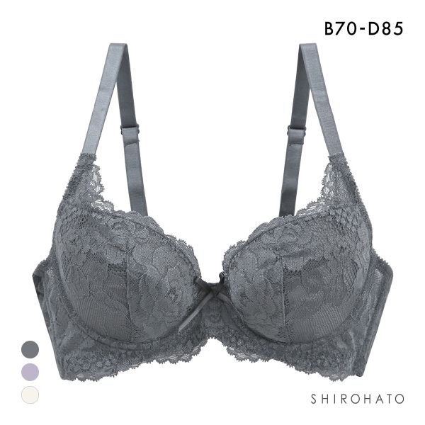 育乳脇高設計 美胸をつくりキープするブラ ブラジャー BCD70-85 補正 4枚接ぎ ソフトワイヤー 大きいサイズ ふっくら 谷間 段差軽減