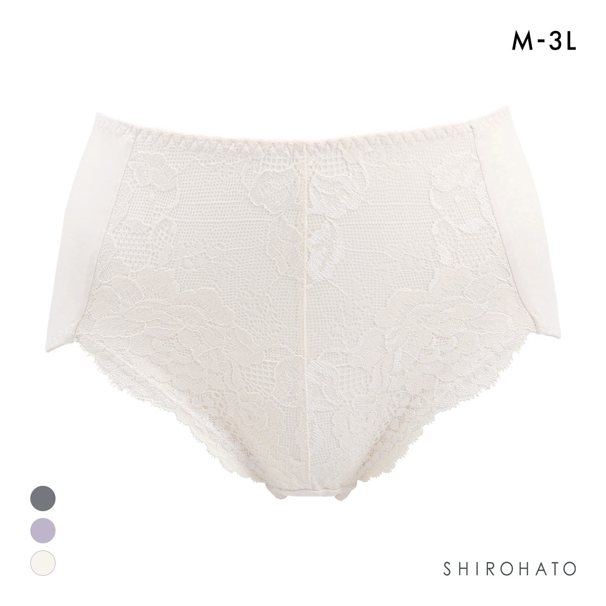 ソフト補正 お腹とヒップをととのえるショーツ ノーマルショーツ M L LL 3L はみ肉解決 大きいサイズ ソフトタッチ スタンダード(CR-クリーム-M)