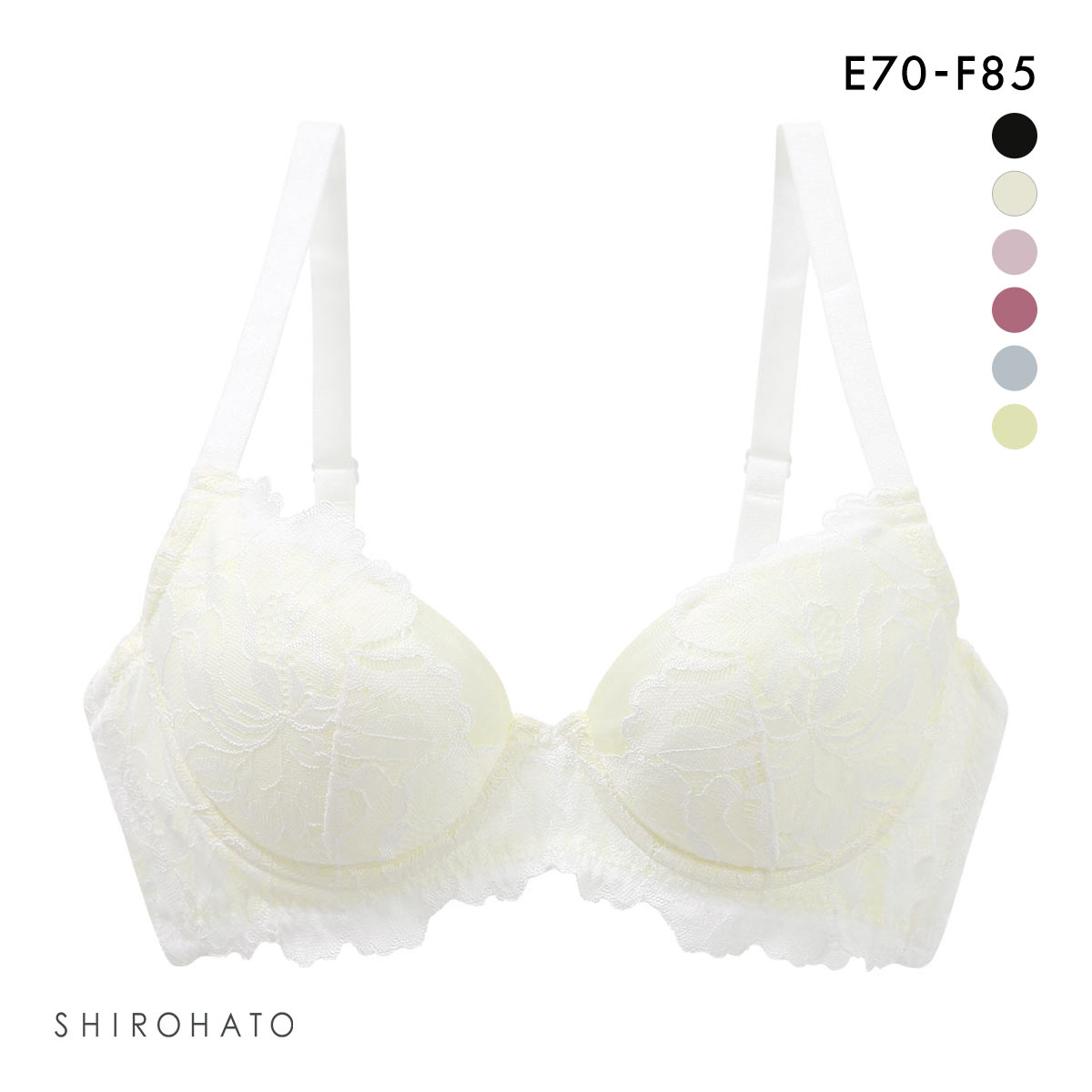 ブラジャー ふっくら谷間メイクブラ 脇高 EF 単品 | SHIROHATO(白鳩)