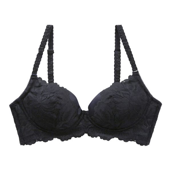 ブラジャー ふっくら谷間メイクブラ 脇高 ノンワイヤー 単品