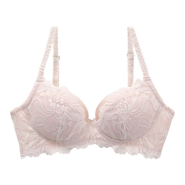 ブラジャー ふっくら谷間メイクブラ 脇高 ノンワイヤー 単品