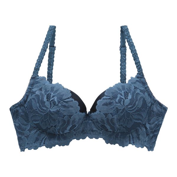 ブラジャー ふっくら谷間メイクブラ 脇高 ノンワイヤー 単品