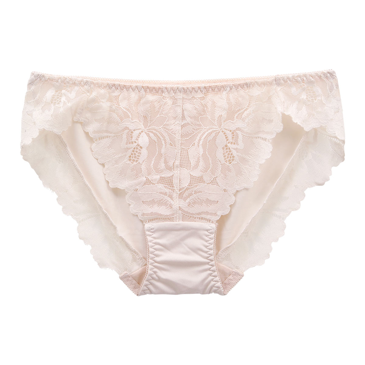 Lacy リラックス レース2WAYストレッチ ノーマルショーツ 単品(BP-ベビーピンク-M)