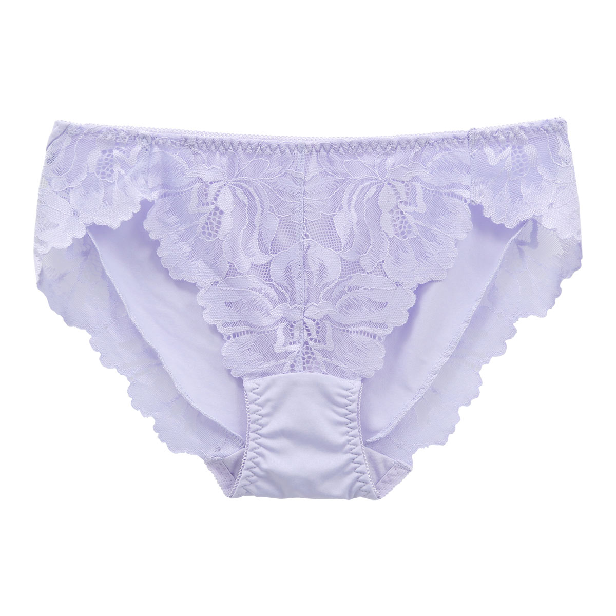 Lacy リラックス レース2WAYストレッチ ノーマルショーツ 単品(LV-ラベンダー-M)