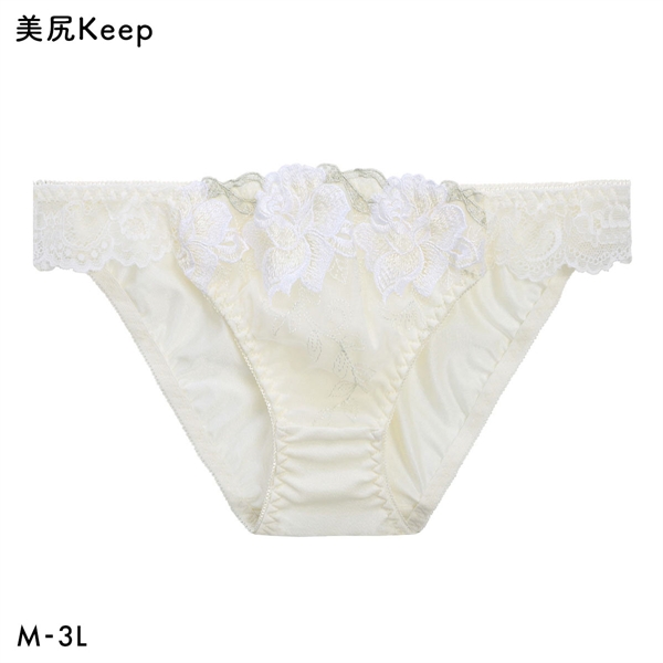大花チュール レース ショーツ 美尻keep 大きいサイズ