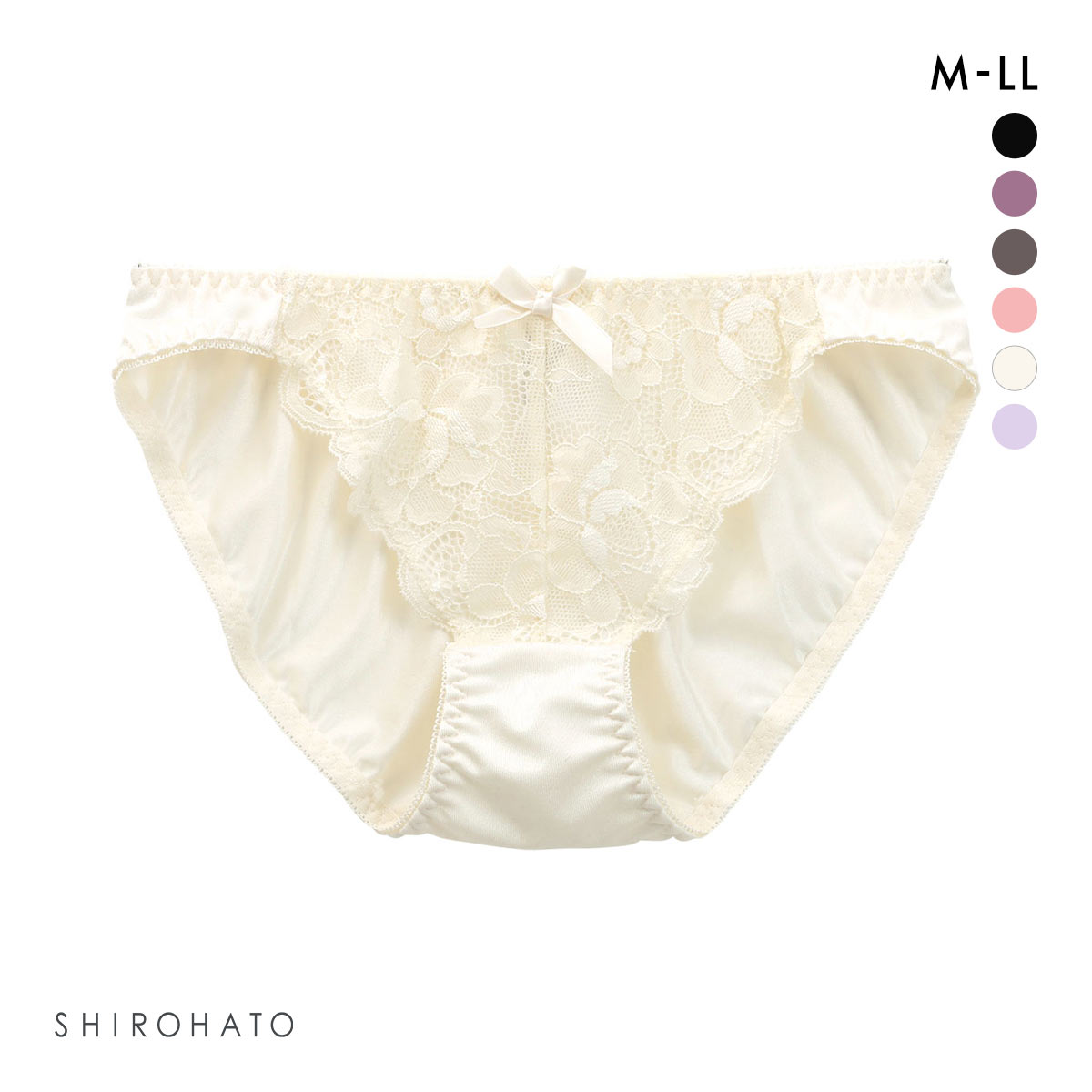 楽して美尻ができるショーツ フロントレース スタンダード ショーツ 単品(CR-クリーム-M)