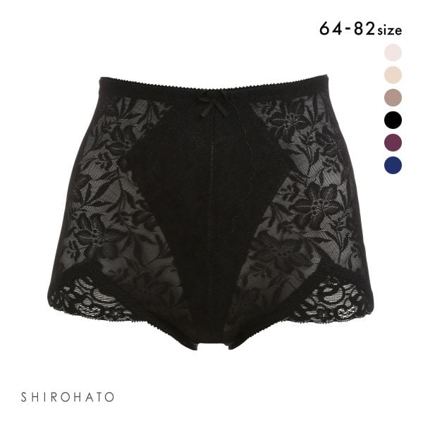 補正下着 ガードル レーシー ショートガードル 花柄