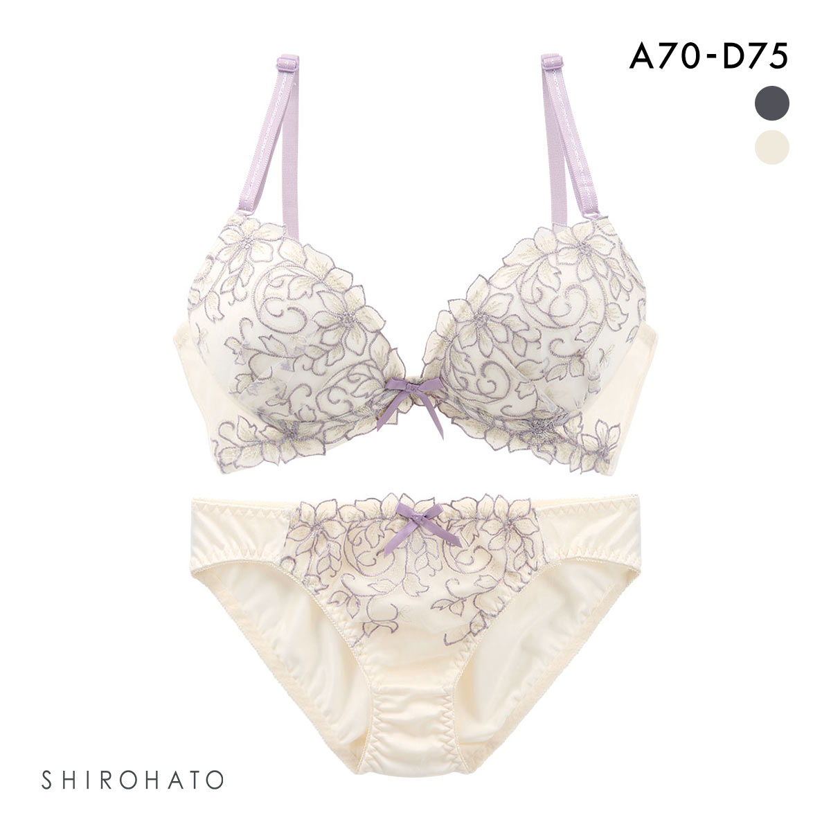 ピュアシェリ PURECHERIE ブラジャー ショーツ セット 脇高ラメ