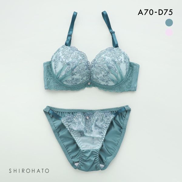 ピュアシェリ ブラジャー ショーツ セット 脇高 ラメレース PURECHERIE