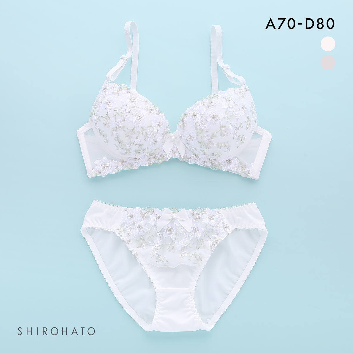 ロマンティックドール ブラショーツセット ラメ入花柄チュールレース Romantic doll