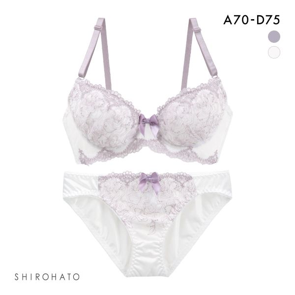 ピュアシェリ ラメローズレース ブラセット ABCD ブラジャー ショーツ セット PURECHERIE