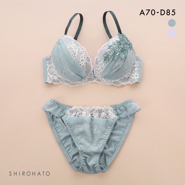 ピュアシェリ エレガントラメシフォン ブラセット ABCD ブラジャー ショーツ セット PURECHERIE