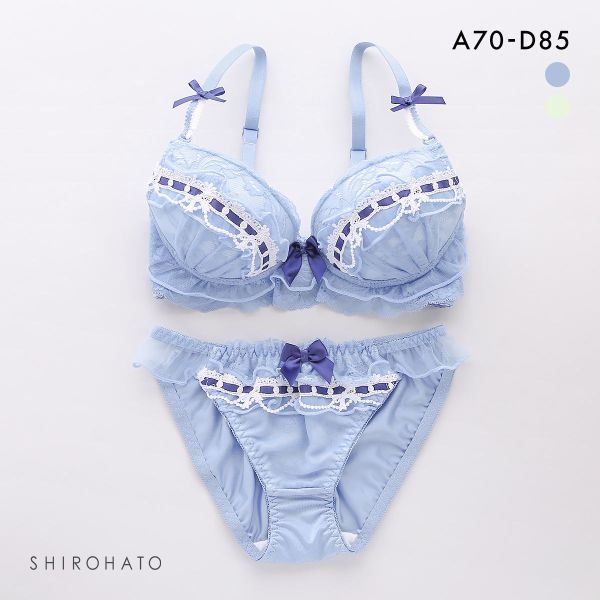ピュアシェリ シアーフリル リボン通し ブラセット ABCD ブラジャー ショーツ セット 大きいサイズ 谷間 L字 脇寄せ PURECHERIE ピュアシェリ シアーフリル リボン通し ブラセット ABCD ブラジャー ショーツ セット 大きいサイズ 谷間 L字 脇寄せ PURECHERIE