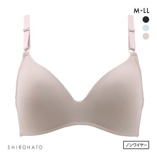 楽して美胸ができるブラ メッシュ高通気 ノンワイヤーブラジャー M L LL 涼しい 通気性 むれにくい ソフトタッチ