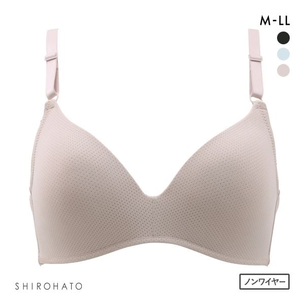 楽して美胸ができるブラ メッシュ高通気 ノンワイヤーブラジャー M L LL 涼しい 通気性 むれにくい ソフトタッチ