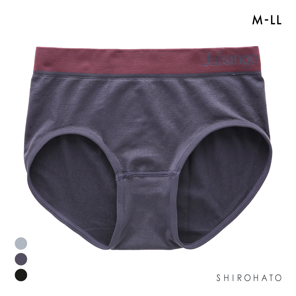 成型丸編み ショーツ ノーマルショーツ M L LL 大きいサイズ ソフトタッチ ストレッチ スタンダード スポーツ おやすみ ナイト(DPU-濃パープル-M)