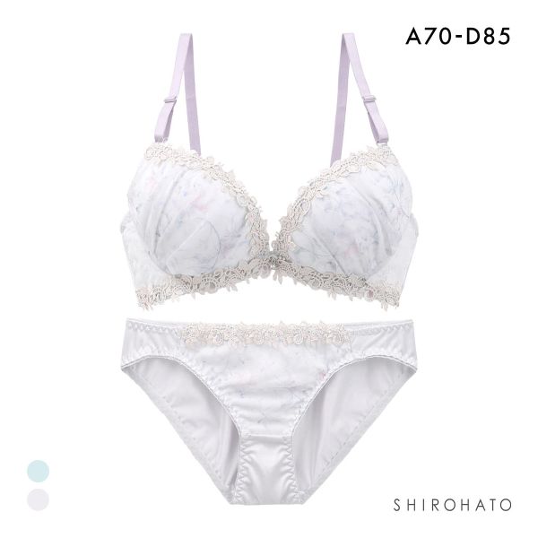 ピュアシェリ ミスティックボタニカル ブラセット ABCD ブラジャー ショーツ セット 大きいサイズ 盛り 谷間 L字 脇寄せ PURECHERIE