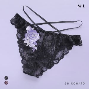 ピュアシェリ ローズケミカル 総レース クロスループ Tバックショーツ M L タンガ ソング ソフトタッチ セクシー インポート 彼女