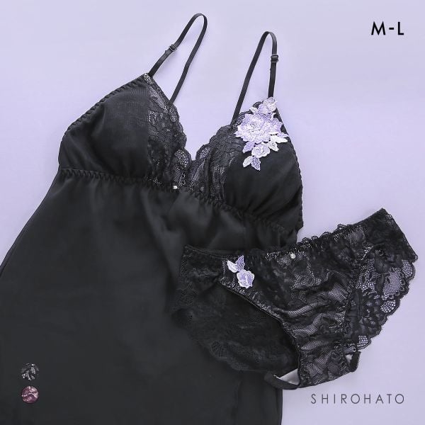 ピュアシェリ ローズケミカル キャミソール＆ショーツ セットアップ M L ベビードール スリップ 勝負下着 セット PURECHERIE
