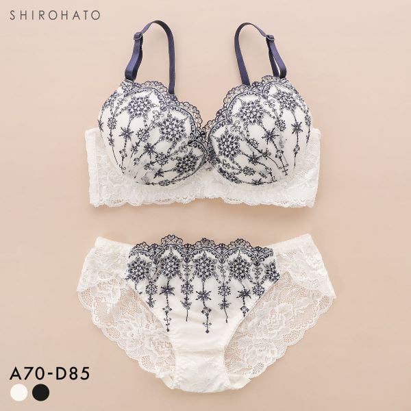 ウィンターコレクション 脇高ラメチュール ブラジャー ショーツ セット 脇高 ラメフラワー 大きいサイズ Winter Collection