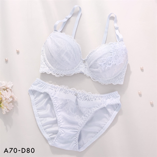 エクラ ロマンティックブーケ ブラセット ABCD 谷間 盛り 脇寄せ ブラジャー ショーツ セット ECLAT