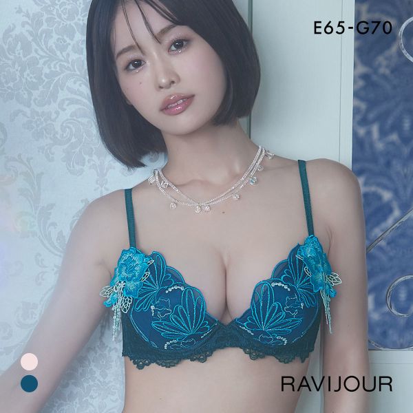 ラヴィジュール シャイニーバタフライ グラマーアップ ブラジャー EFG 盛り 谷間 バストアップ リフトアップ RAVIJOUR