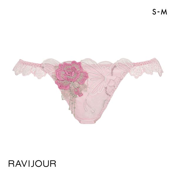 ラヴィジュール シャイニーバタフライ Tバックショーツ タンガ ソング SM バックレース 透け ストリング RAVIJOUR