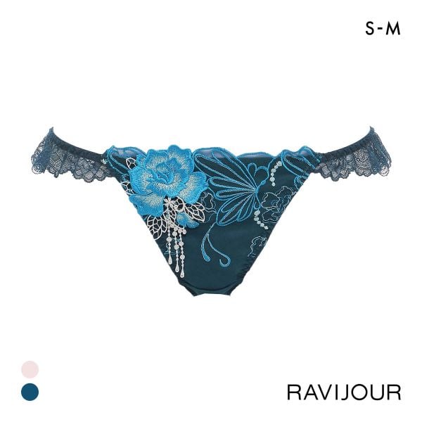 ラヴィジュール シャイニーバタフライ Tバックショーツ タンガ ソング SM バックレース 透け ストリング RAVIJOUR