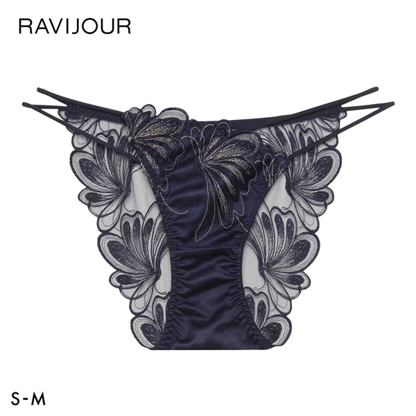 ラヴィジュール エリュナ エンブロイダリーレース ノーマルショーツ SM セクシー バックレース 透け RAVIJOUR