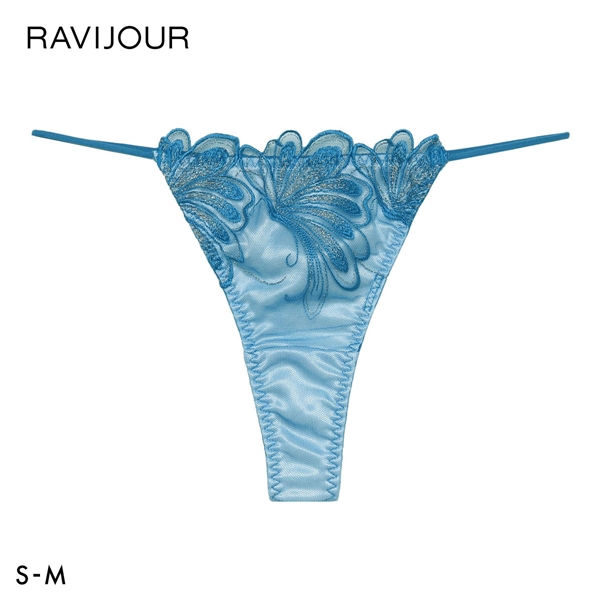 ラヴィジュール エリュナ エンブロイダリーレース Tバックショーツ SM セクシー バックレース 透け RAVIJOUR