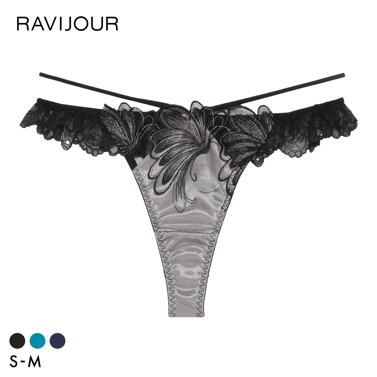 ラヴィジュール エリュナ ストレッチレース Tバックショーツ SM セクシー バックレース 透け RAVIJOUR