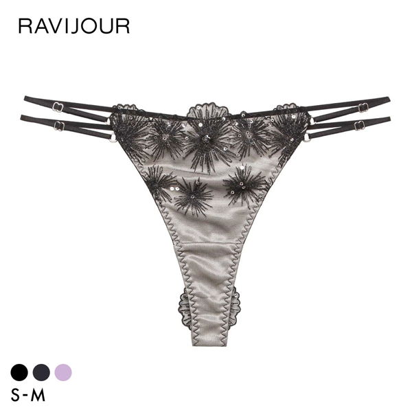 ラヴィジュール セレスティア エンブロイダリーレース Tバックショーツ SM 総レース ソング タンガ セクシー バックレース RAVIJOUR