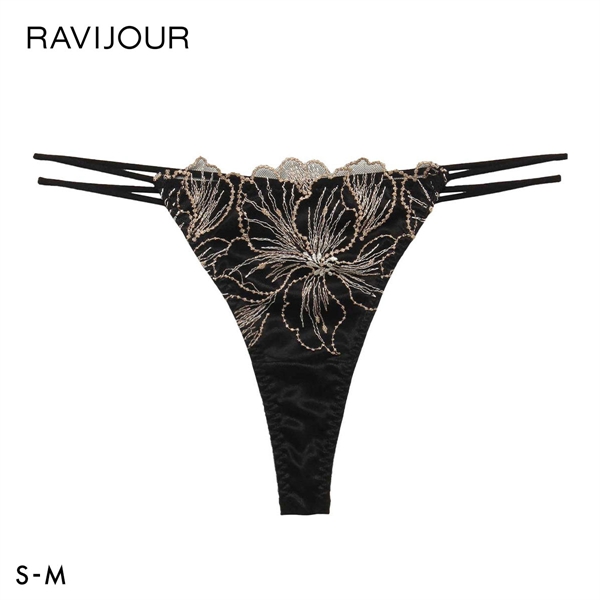 ラヴィジュール アウレリア エンブロイダリーレース Tバックショーツ SM 総レース ソング タンガ セクシー バックレース RAVIJOUR
