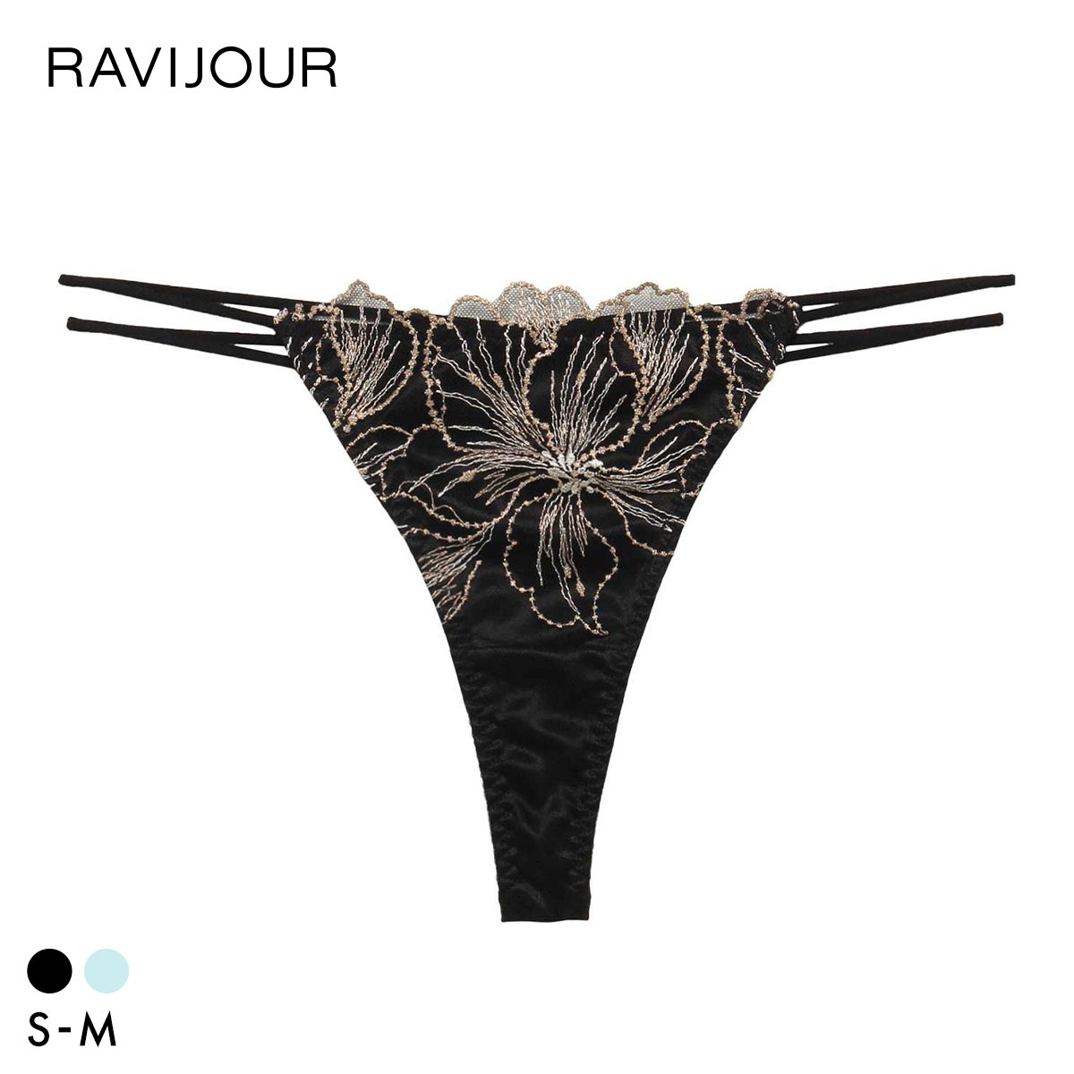 ラヴィジュール アウレリア エンブロイダリーレース Tバックショーツ SM 総レース ソング タンガ セクシー バックレース RAVIJOUR