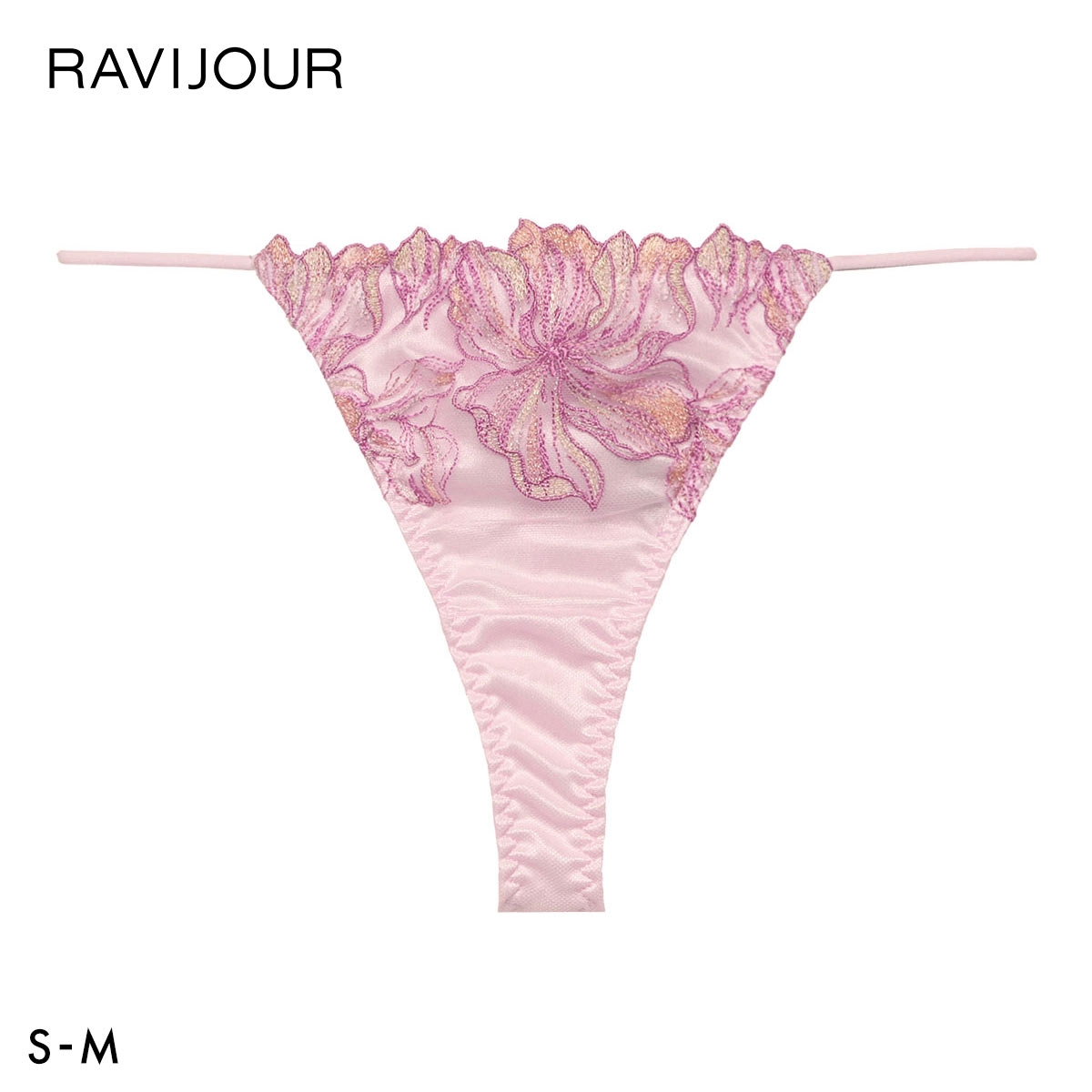 ラヴィジュール ミレイユ ストレッチレース Tバックショーツ SM 総レース ソング タンガ セクシー バックレース 下着 RAVIJOUR(PI-ピンク-S)